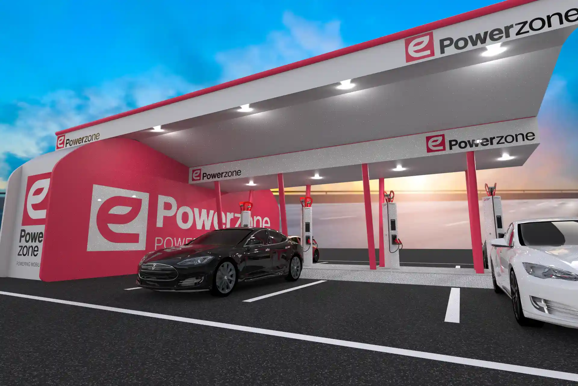 Stazione di ricarica per auto elettriche super veloce ePowerZone